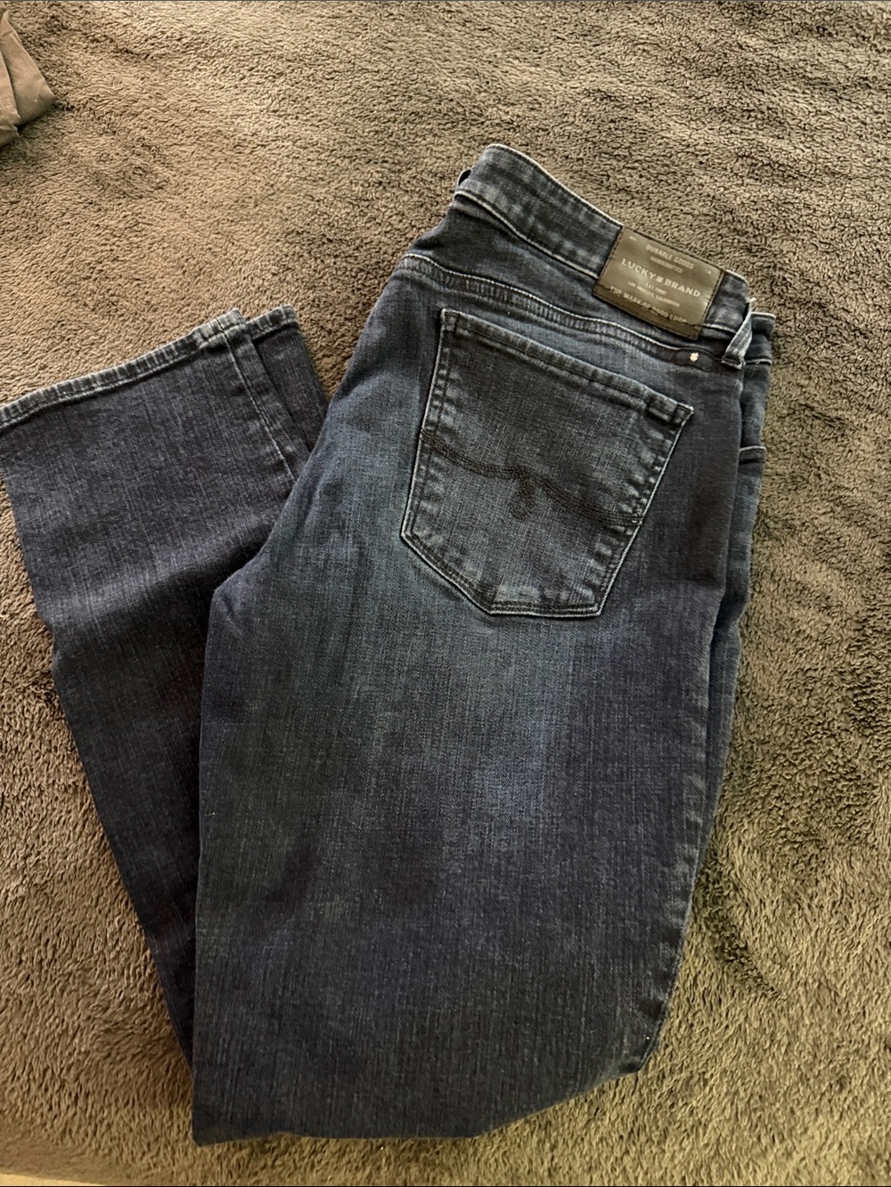 Lucky Brand Indigo Blue Straight Jeans